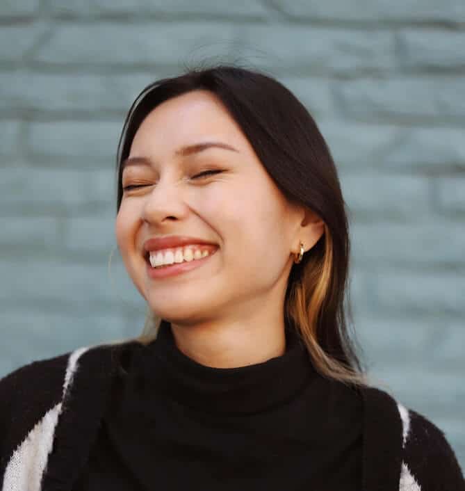 Woman smiling with healthy teeth and gums